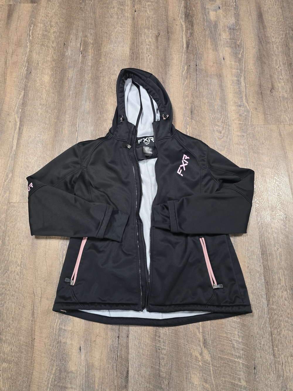 FXR Women's Black Soft Shell Jacket with Pink Accents
